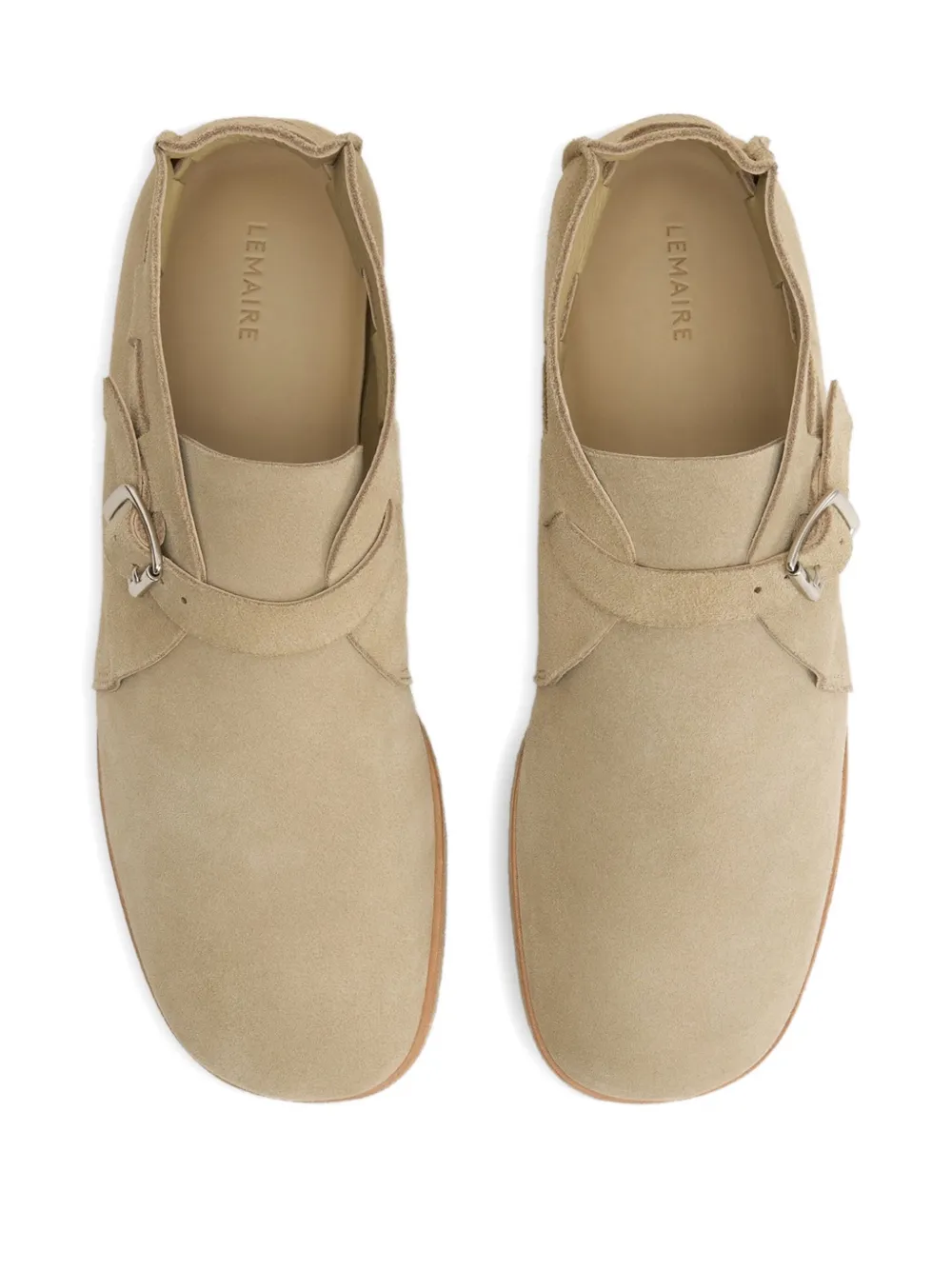 LEMAIRE buckle-strap slippers Neutrals