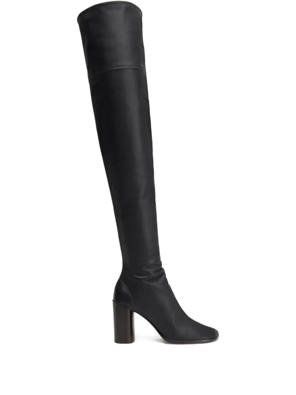 Lemaire Glove High Boots with 80mm Heel in Black