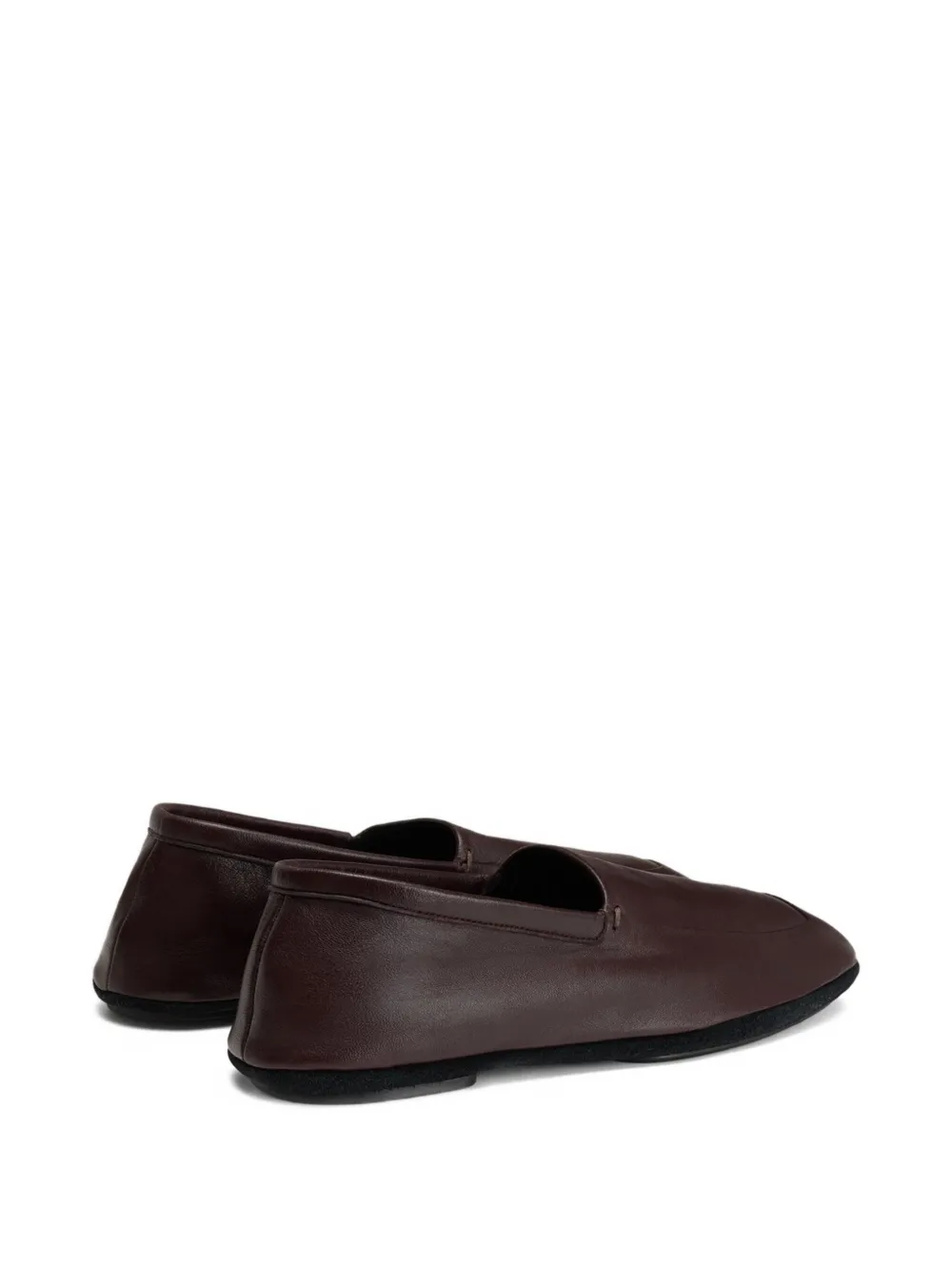 Lemaire Square-toe Slippers In Brown