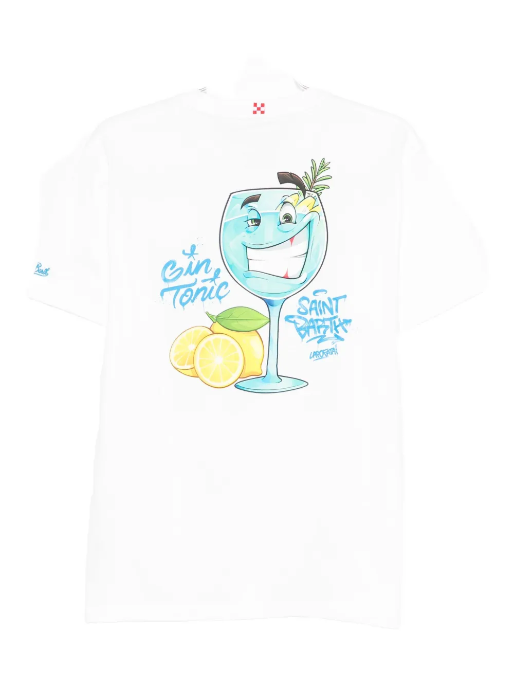 MC2 Saint Barth gin tonic-print T-shirt - Wit