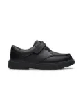 Clarks Kids Lorcam Edge leather sneakers - Black
