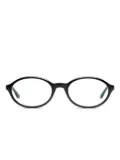 Peter & May Walk oval-frame glasses - Black