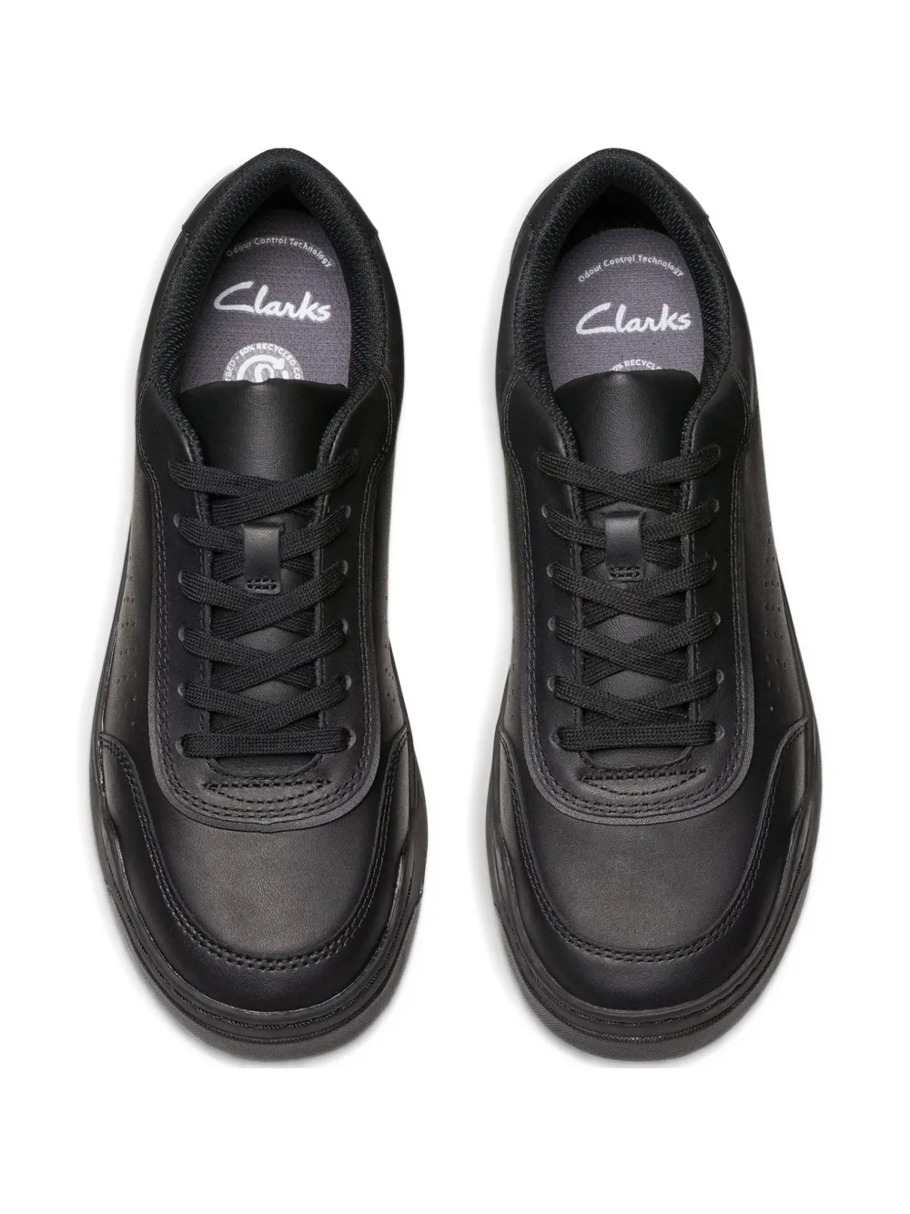 Clarks Kids Urban Solo lace-up low-top sneakers Black