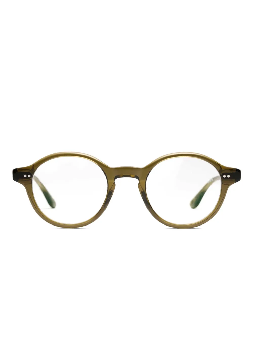 Peter & May Walk Miaouuu round-frame glasses | Green | Image 1