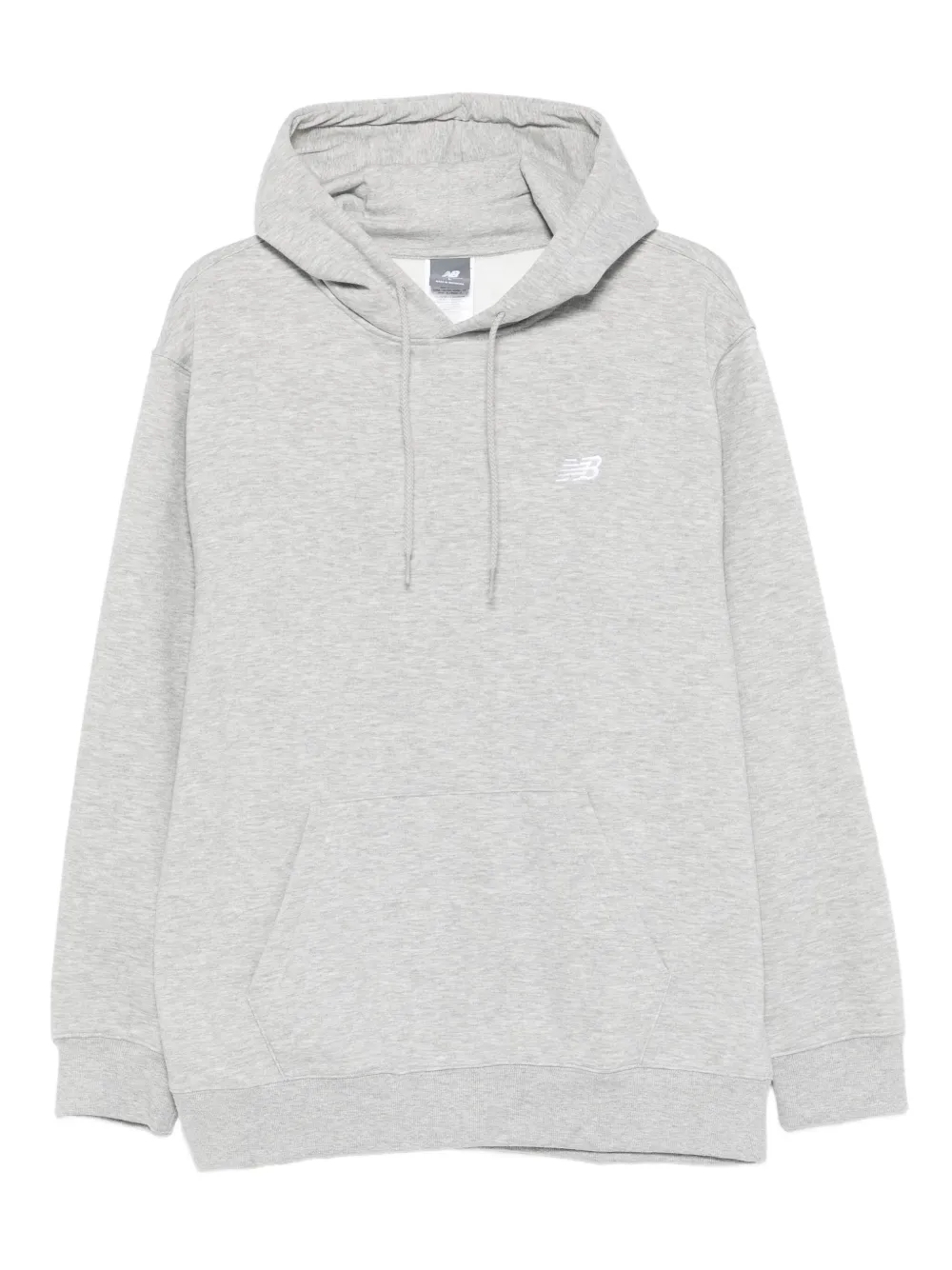 embroidered-logo hoodie