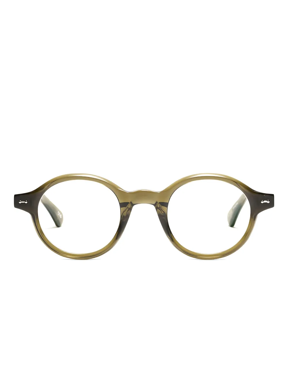 Peter & May Walk Mimosa round-frame glasses | Green | Image 1