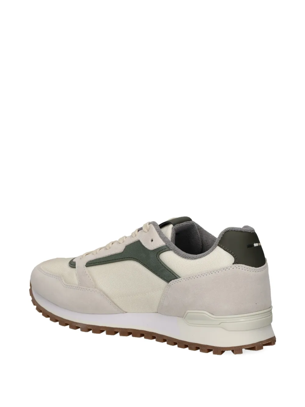 BOSS suede panel sneakers White