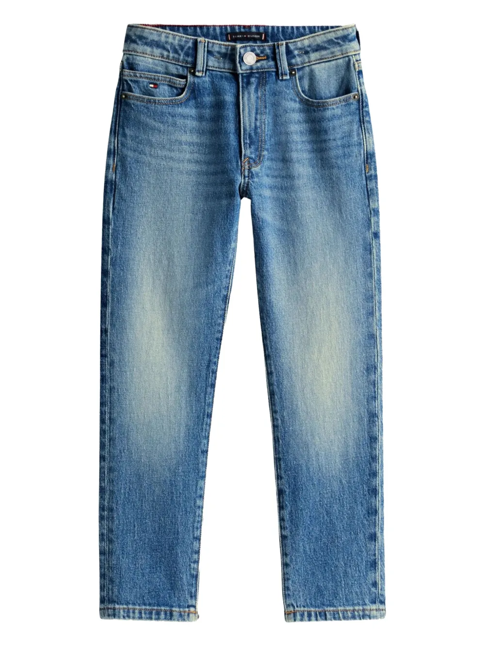 Tommy Hilfiger Junior logo-embroidered jeans | Blue | Image 1