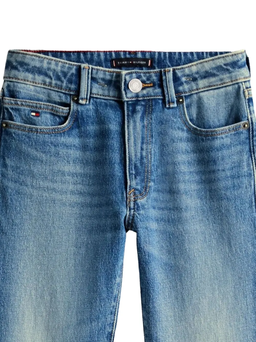 Tommy Hilfiger Junior Jeans met geborduurd logo Blauw
