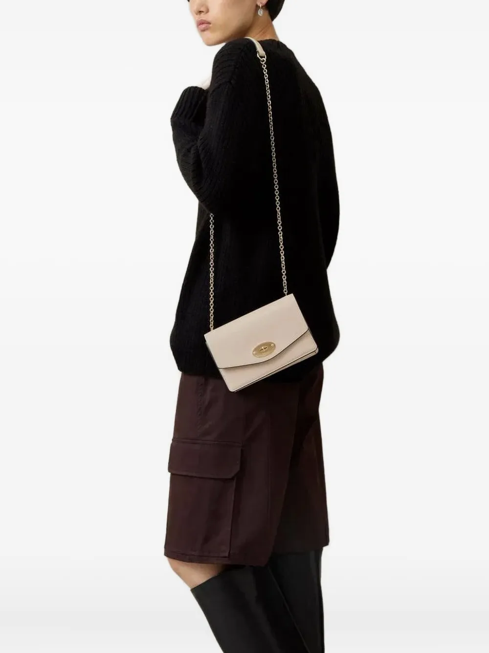 Mulberry Darley kleine crossbodytas Beige
