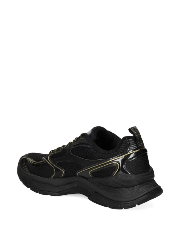 Ea7 Emporio Armani Predator Logo Mesh low-top Sneakers | Black
