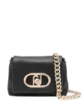 LIU JO chain-strap textured shoulder bag - Black