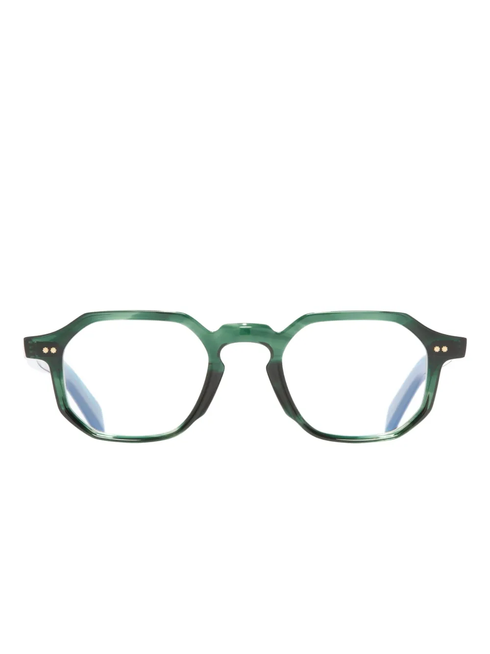 Cutler & Gross geometric-frame glasses - Verde