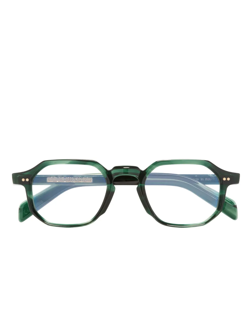 Cutler & Gross Bril met geometrisch montuur Groen