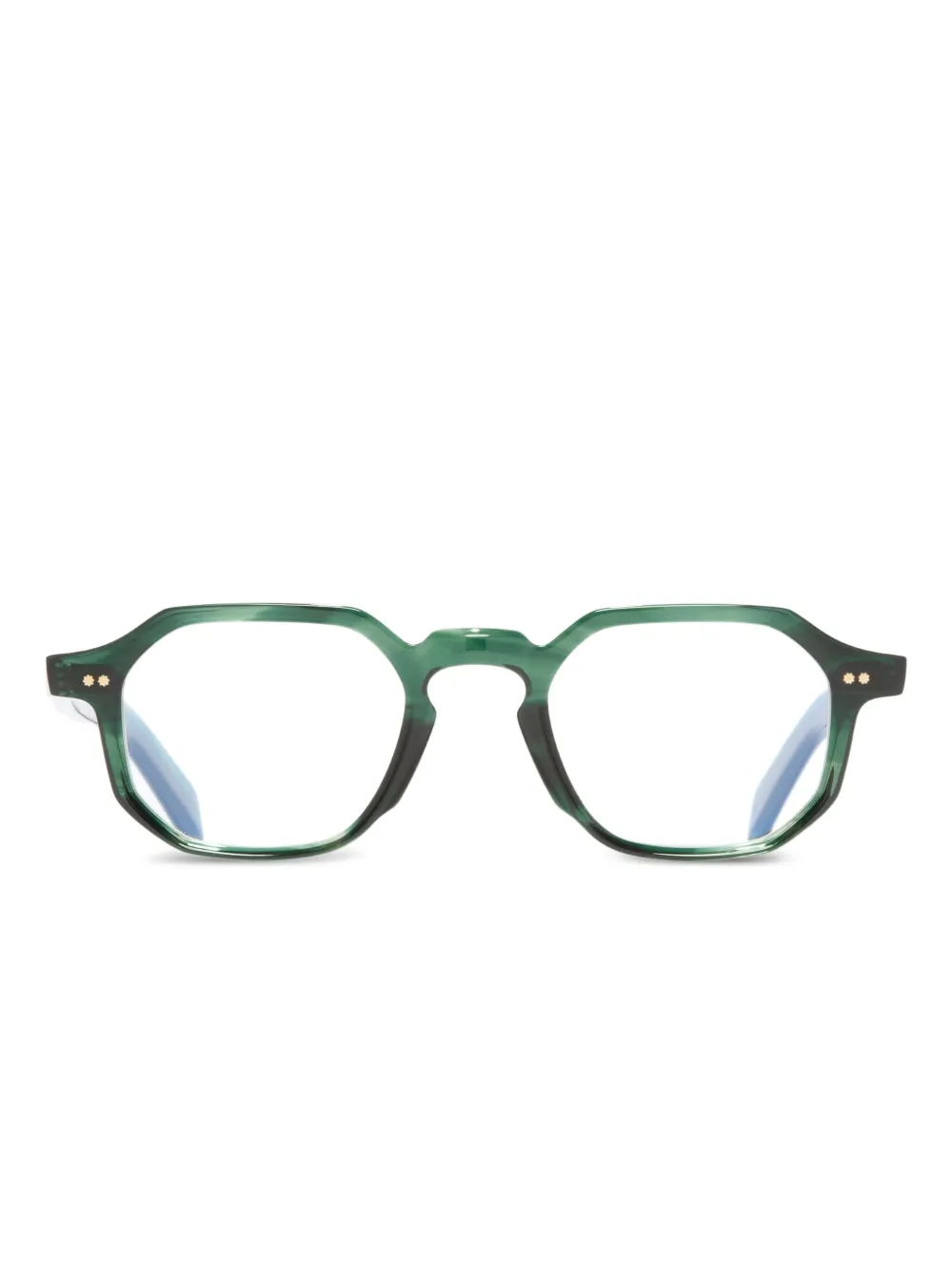 Cutler & Gross geometric-frame glasses | Green | Image 1