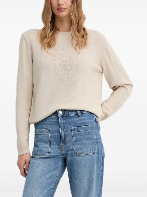 Joop! embroidered crest sweater