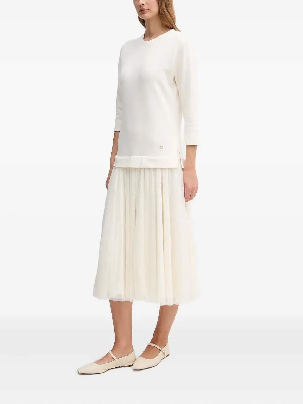 Joop! Taren tulen midi-jurk Beige