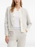 Joop! Tjara patterned button-front sweatshirt - Neutrals
