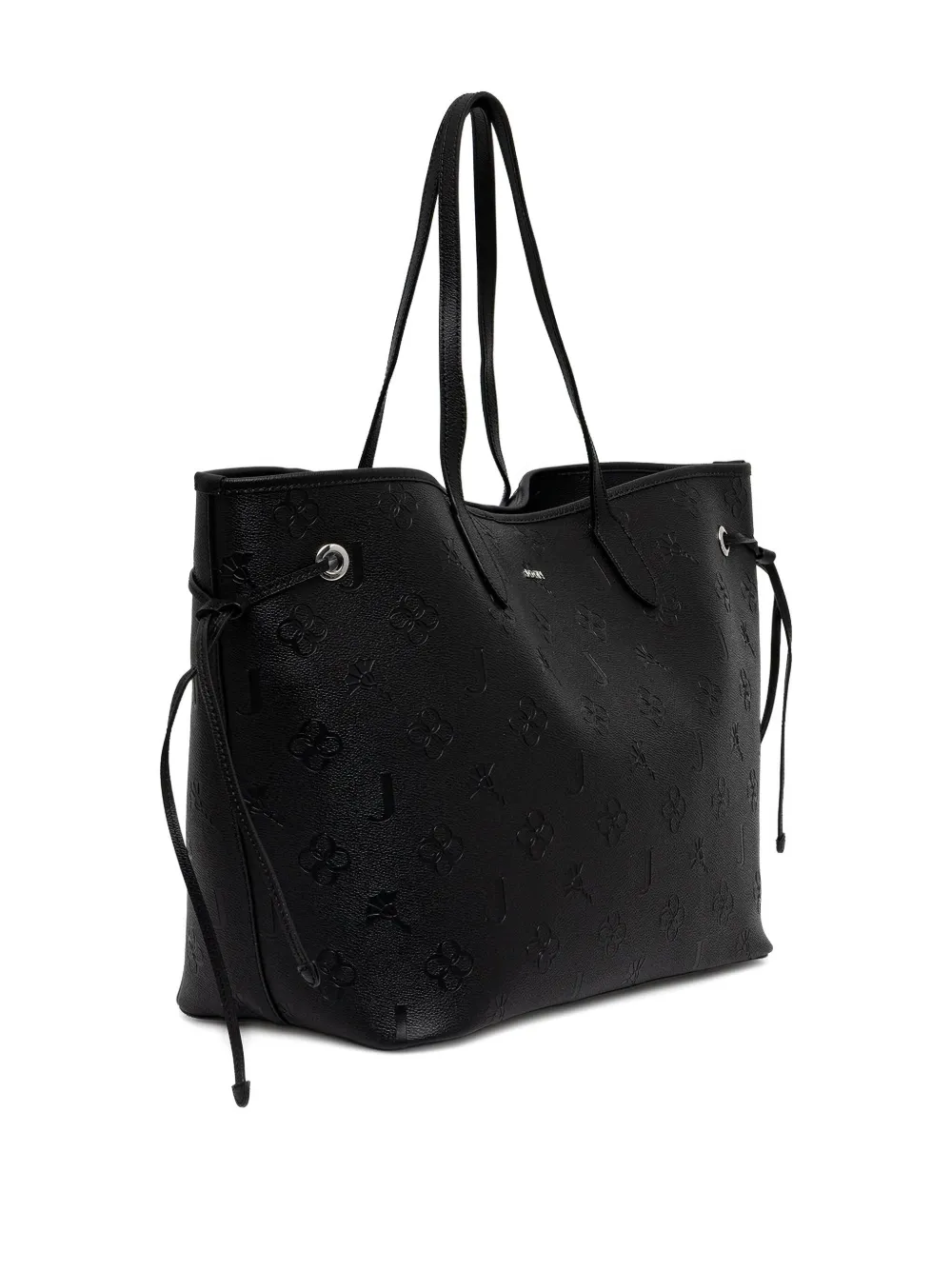 Joop Debossed-logo Drawstring Tote Bag In Black