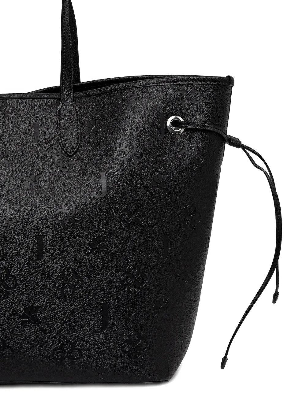 Joop Debossed-logo Drawstring Tote Bag In Black