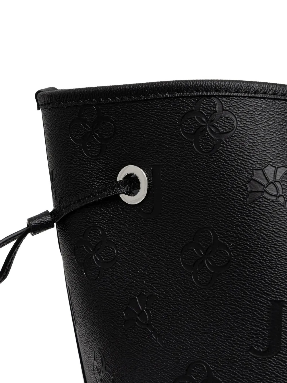 Joop Debossed-logo Drawstring Tote Bag In Black