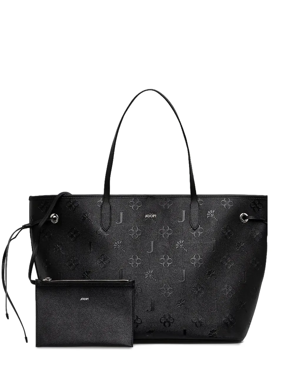 Joop! debossed-logo drawstring tote bag | Black | Image 1