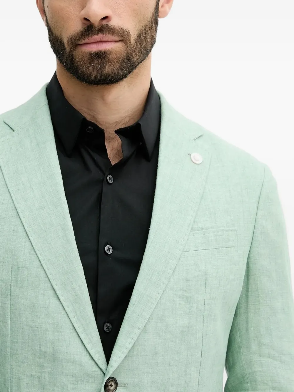 Joop! Hoverest blazer met knopen Groen