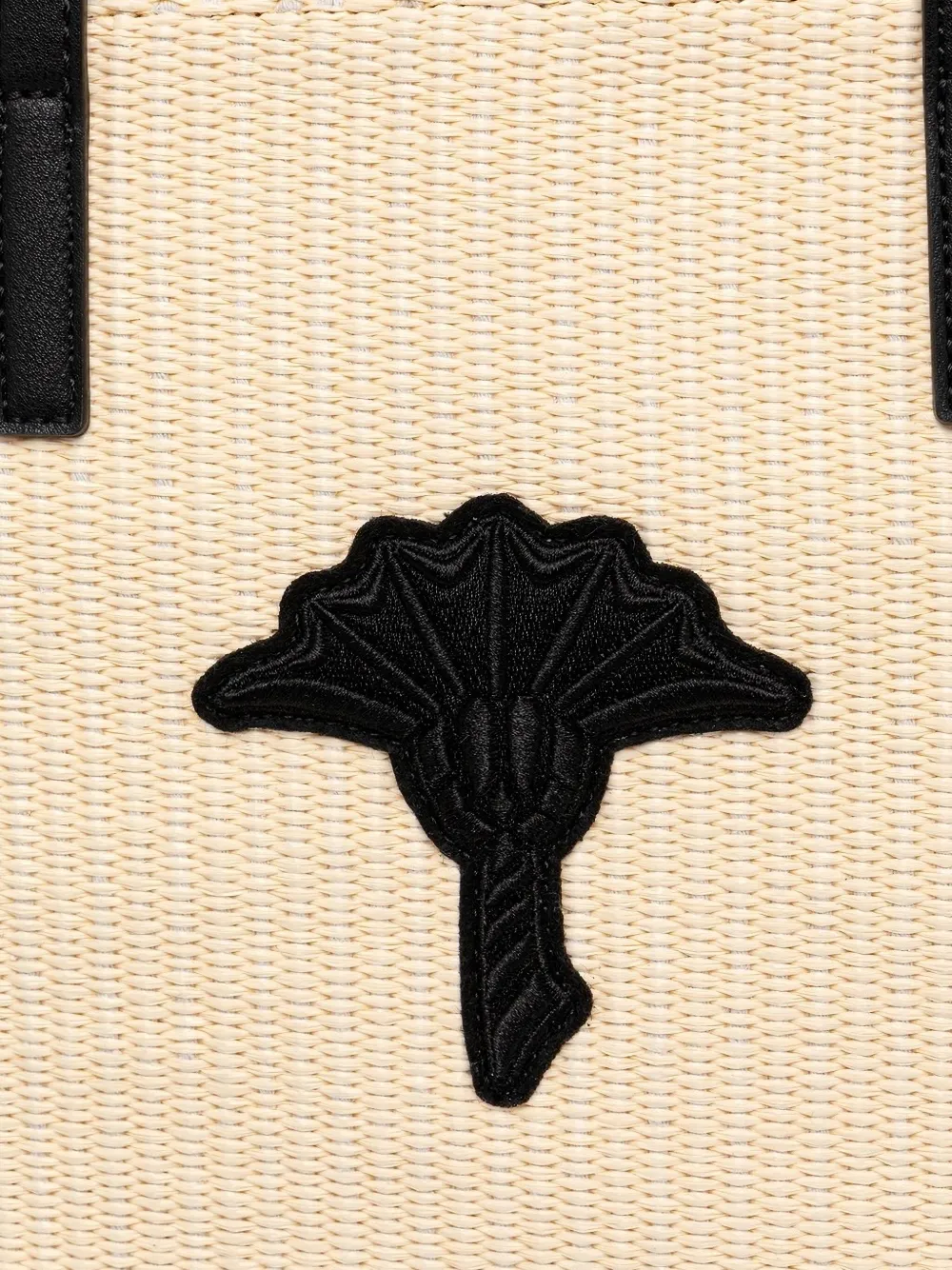 Joop! Shopper met geborduurde raffia textuur Beige