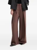 Isabelle Blanche pleated-front trousers - Brown