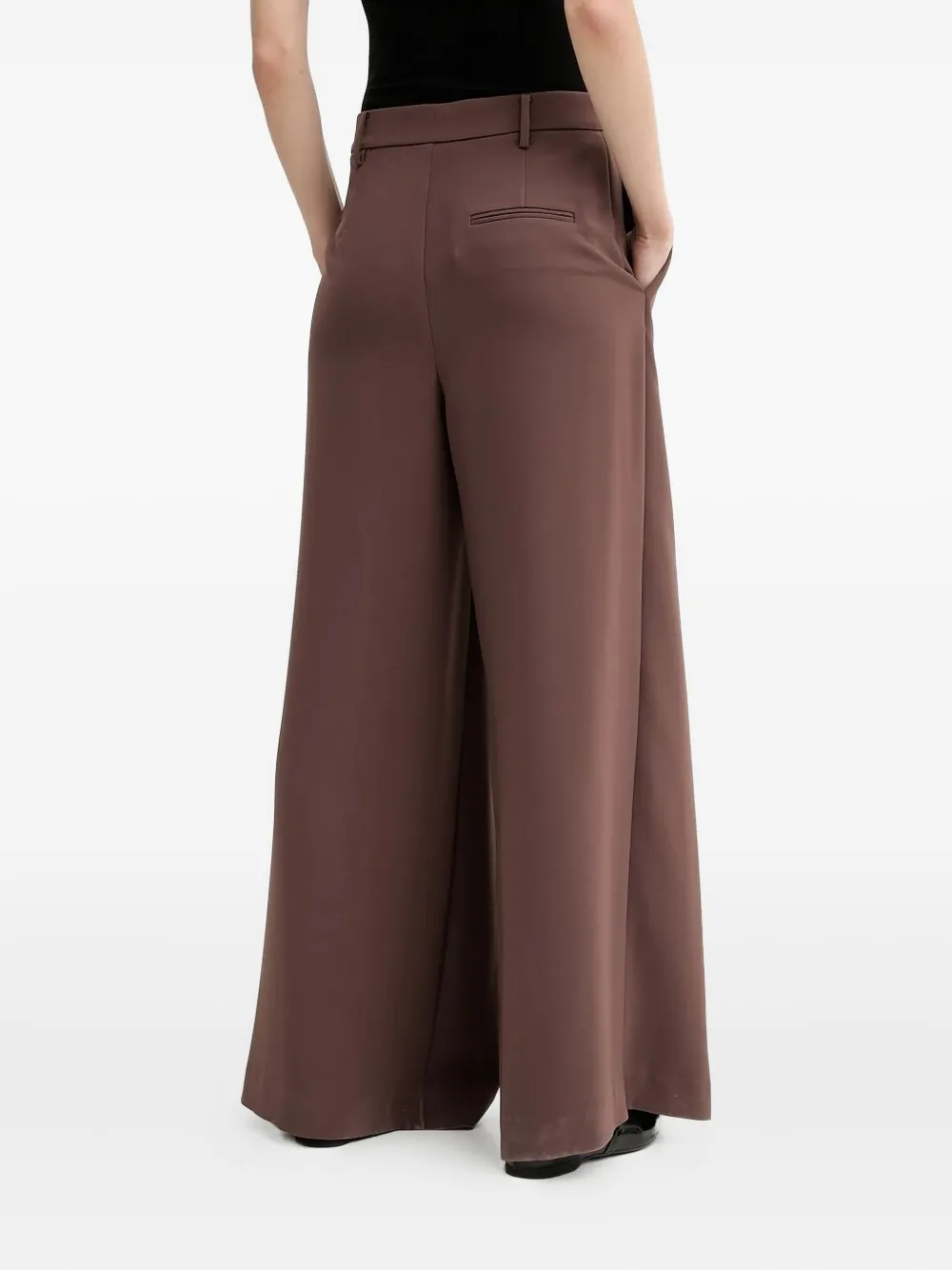 Isabelle Blanche Broek met geplooide voorkant - Bruin