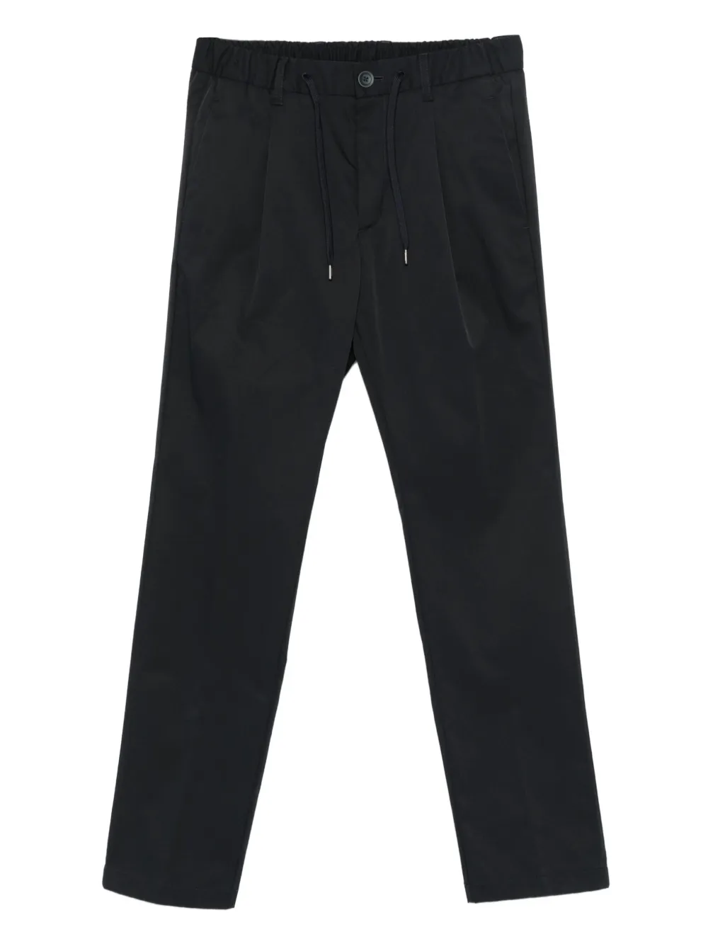 Herno Pleated Drawstring Trousers In Blue