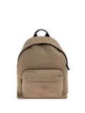 DSQUARED2 logo-embroidered cotton backpack - Brown
