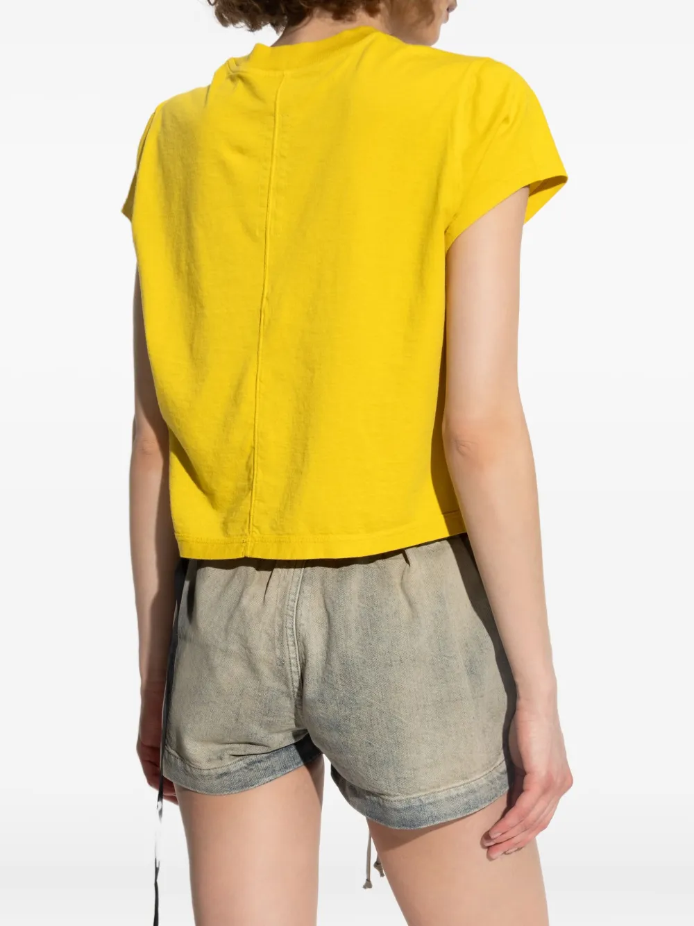 Rick Owens DRKSHDW short-sleeve crew-neck T-shirt Geel