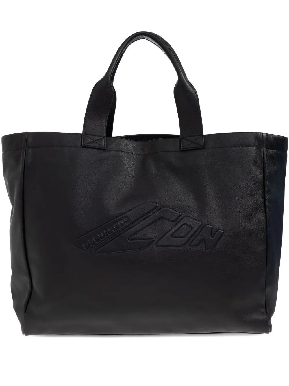 DSQUARED2 Icon shopper met logo-reliëf Zwart