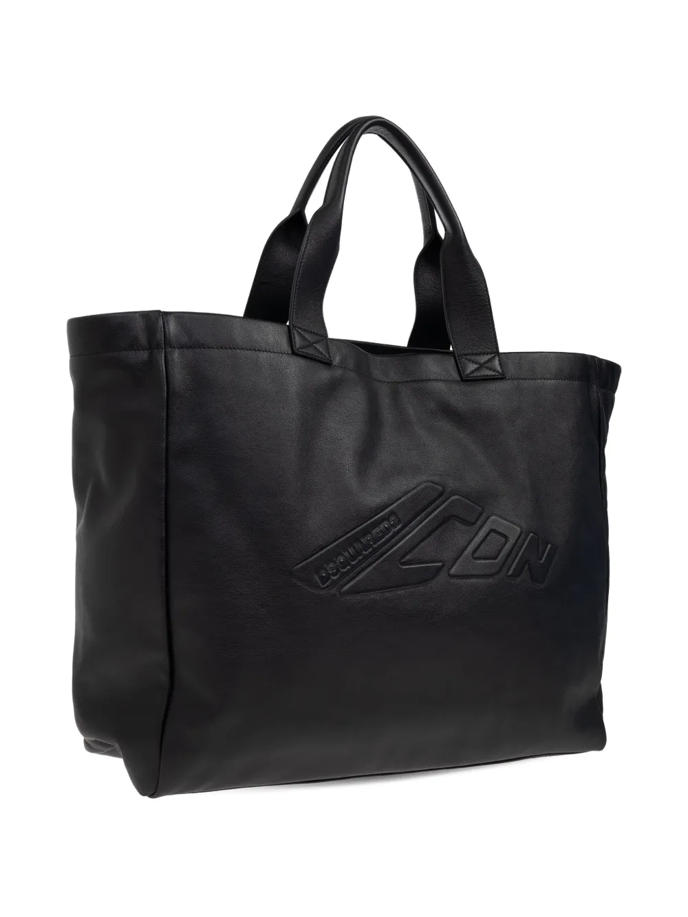 DSQUARED2 Icon shopper met logo-reliëf Zwart