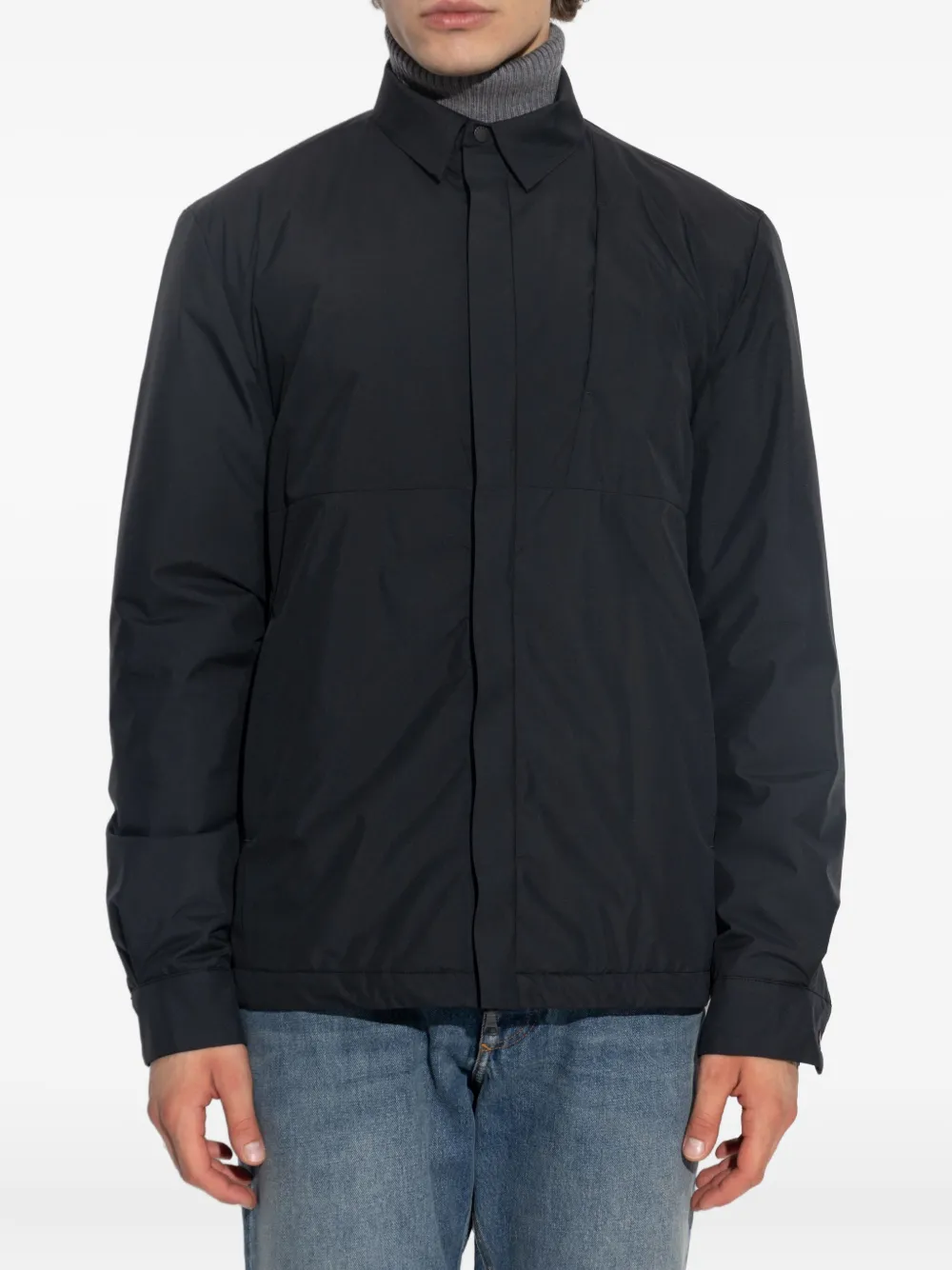 Paul & Shark buttoned panelled jacket Zwart