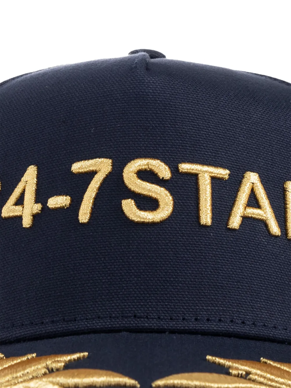 DSQUARED2 24-7 Star leaf-embellished cap Blauw