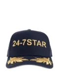 DSQUARED2 24-7 Star leaf-embellished cap - Blue