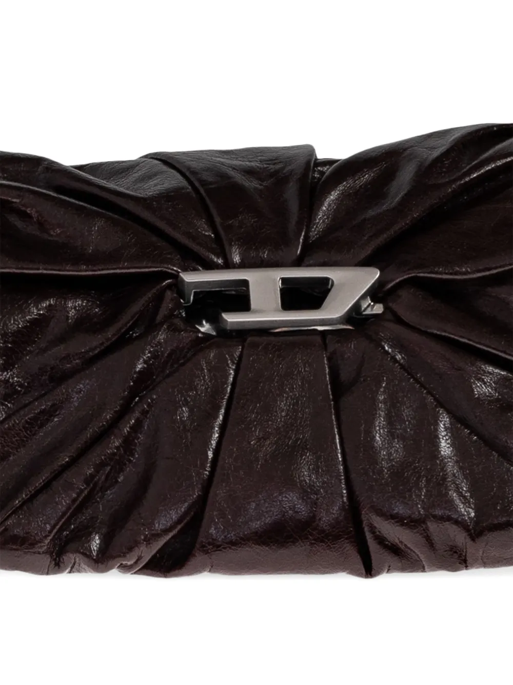 Diesel pleated clasp tote bag Bruin