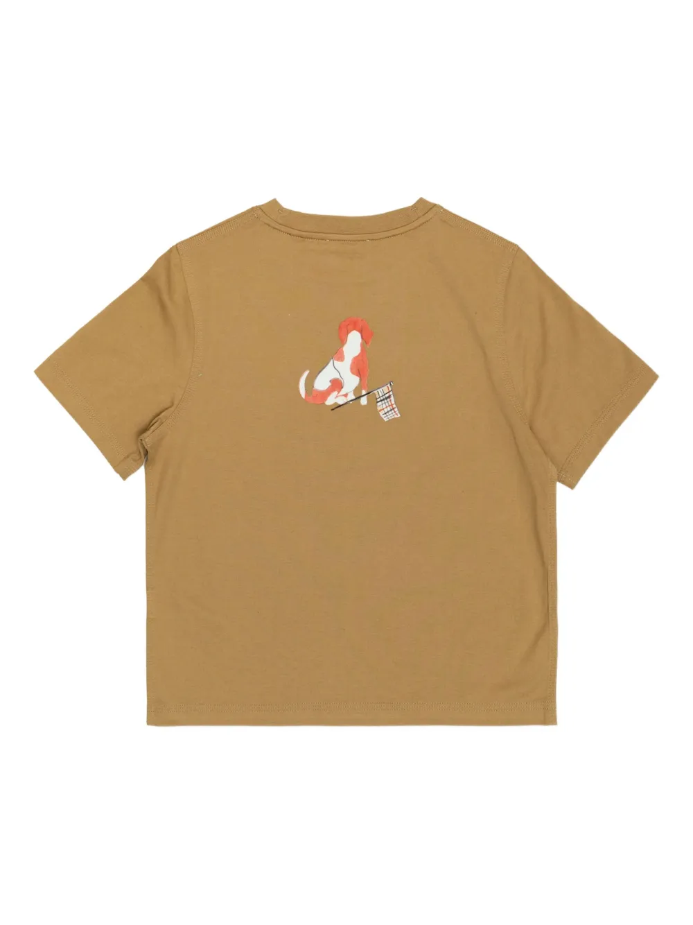 Burberry Kids T-shirt met hondenprint Beige