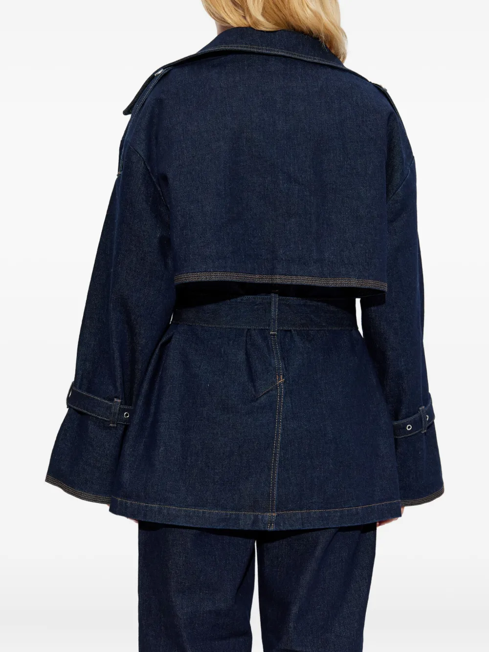 Gestuz GZsummer denim jack met ceintuur Blauw