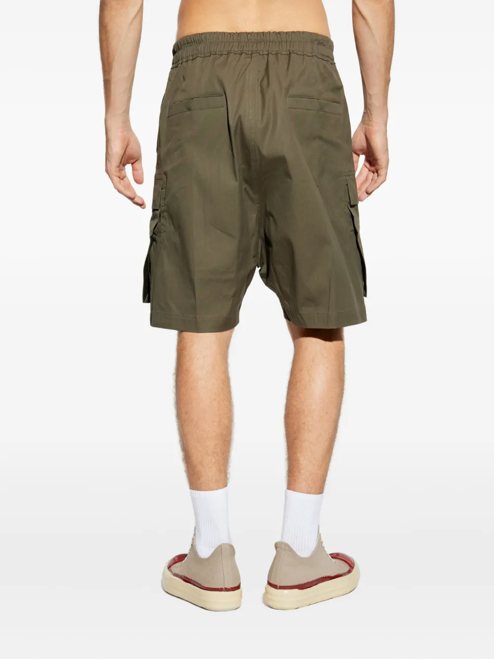 Rick Owens Shorts met cargo zak Groen