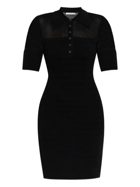 Gestuz GZmagny polo-neck ribbed knit mini dress