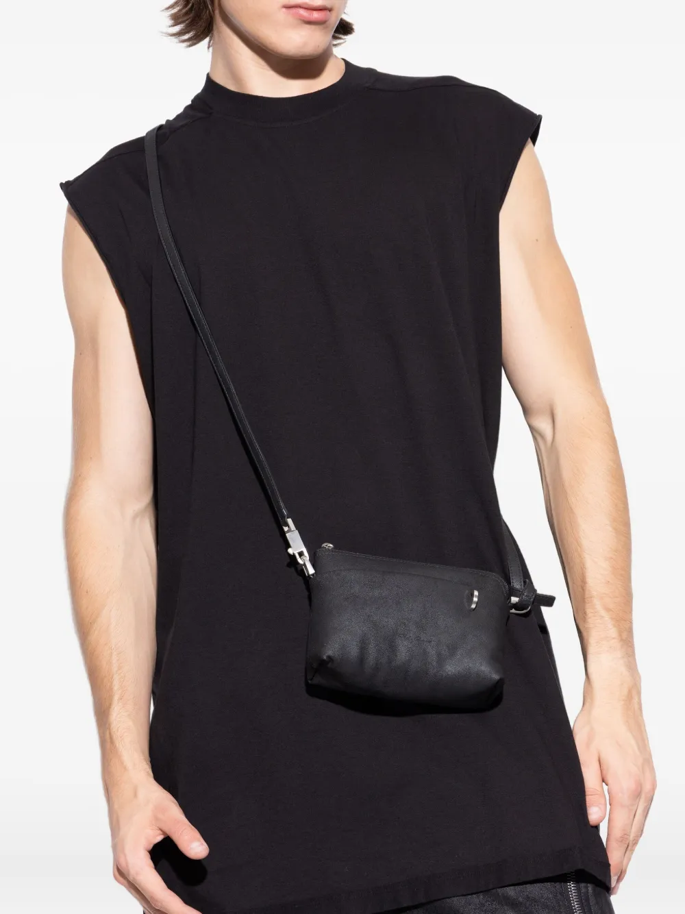 Rick Owens Adri lamb-leather shoulder bag Zwart