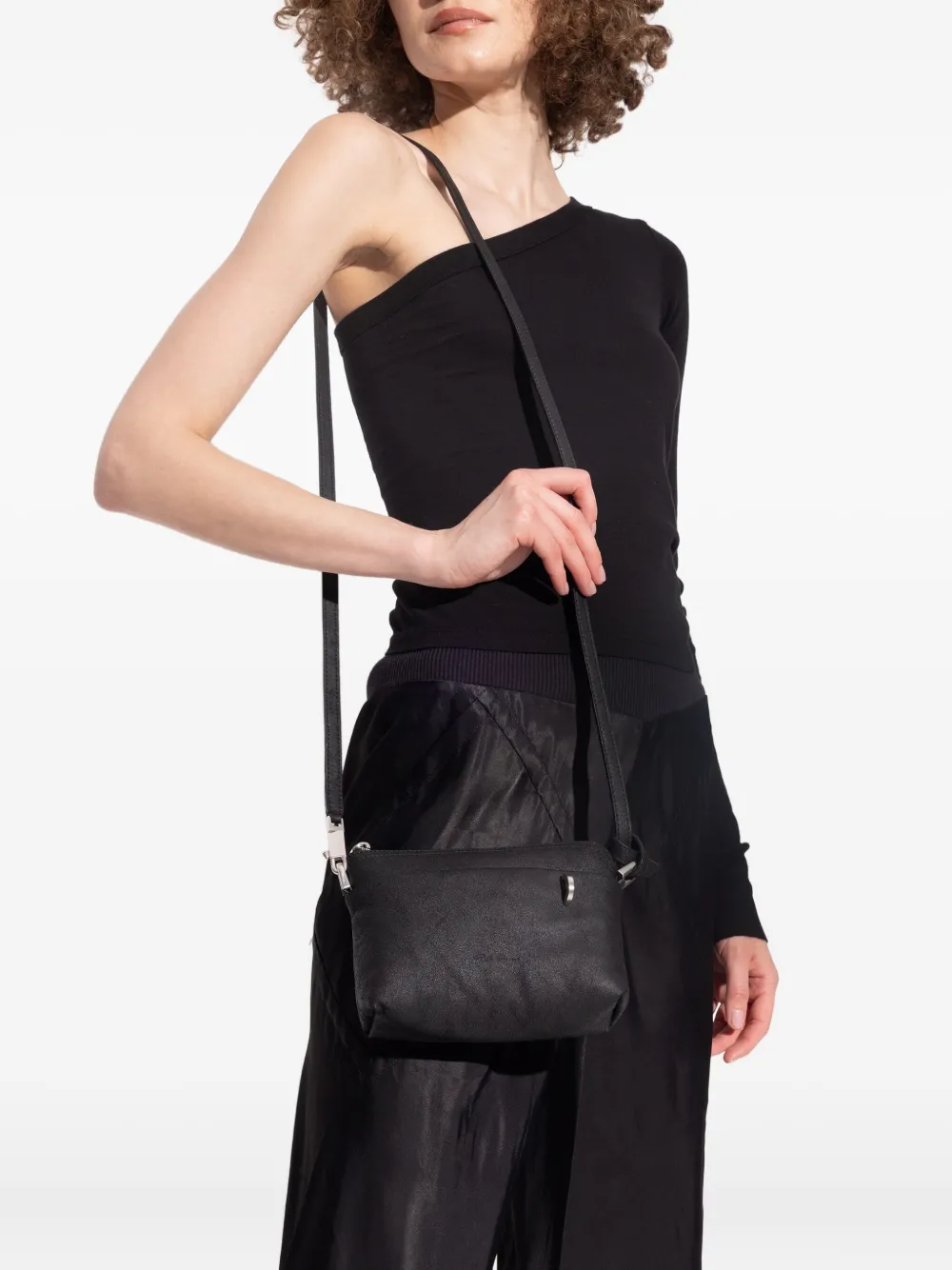 Rick Owens Adri lamb-leather shoulder bag Zwart