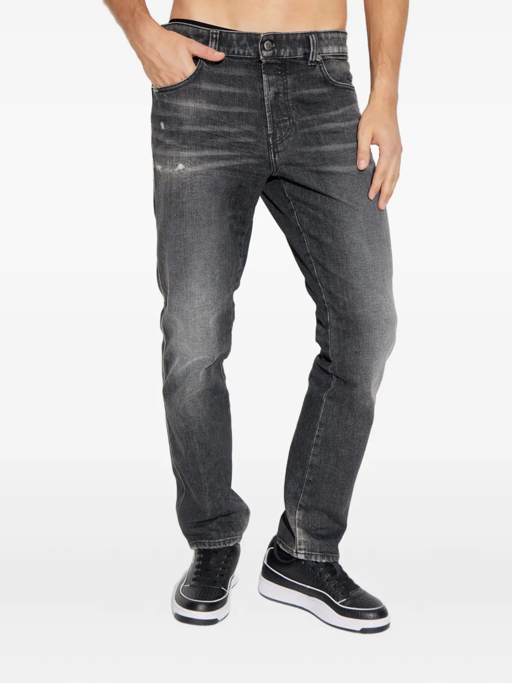 Diesel 1993 D-Vyl gerafelde jeans Zwart