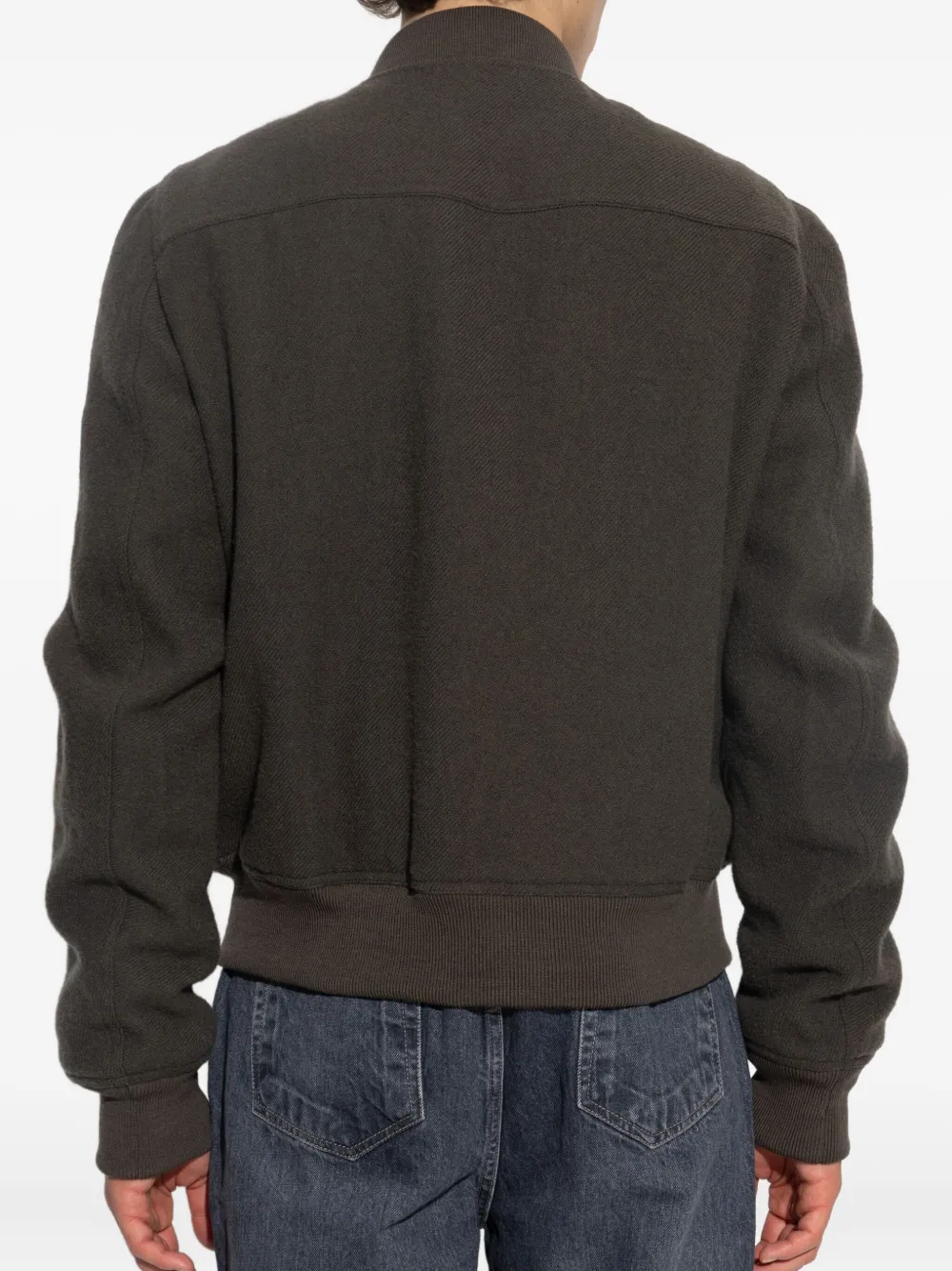 Rick Owens zip-fastening pocket bomber jacket Grijs