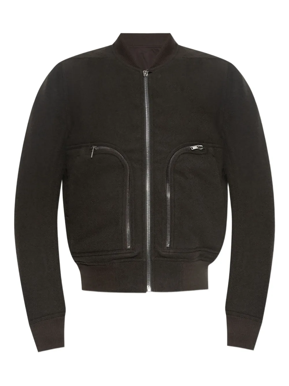 Rick Owens zip-fastening pocket bomber jacket Grijs