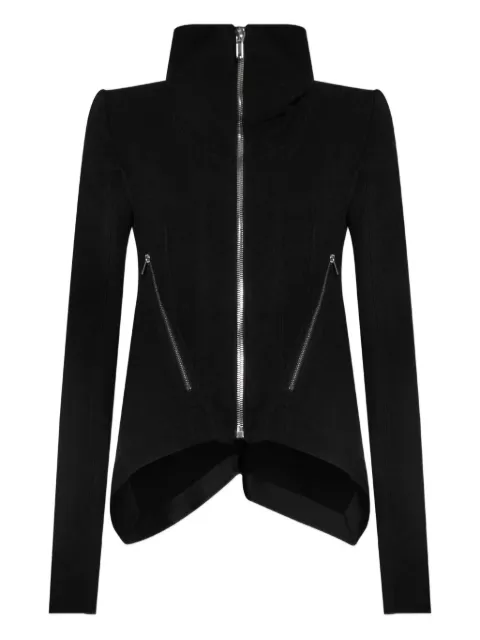 Rick Owens high-neck zip-front jacket