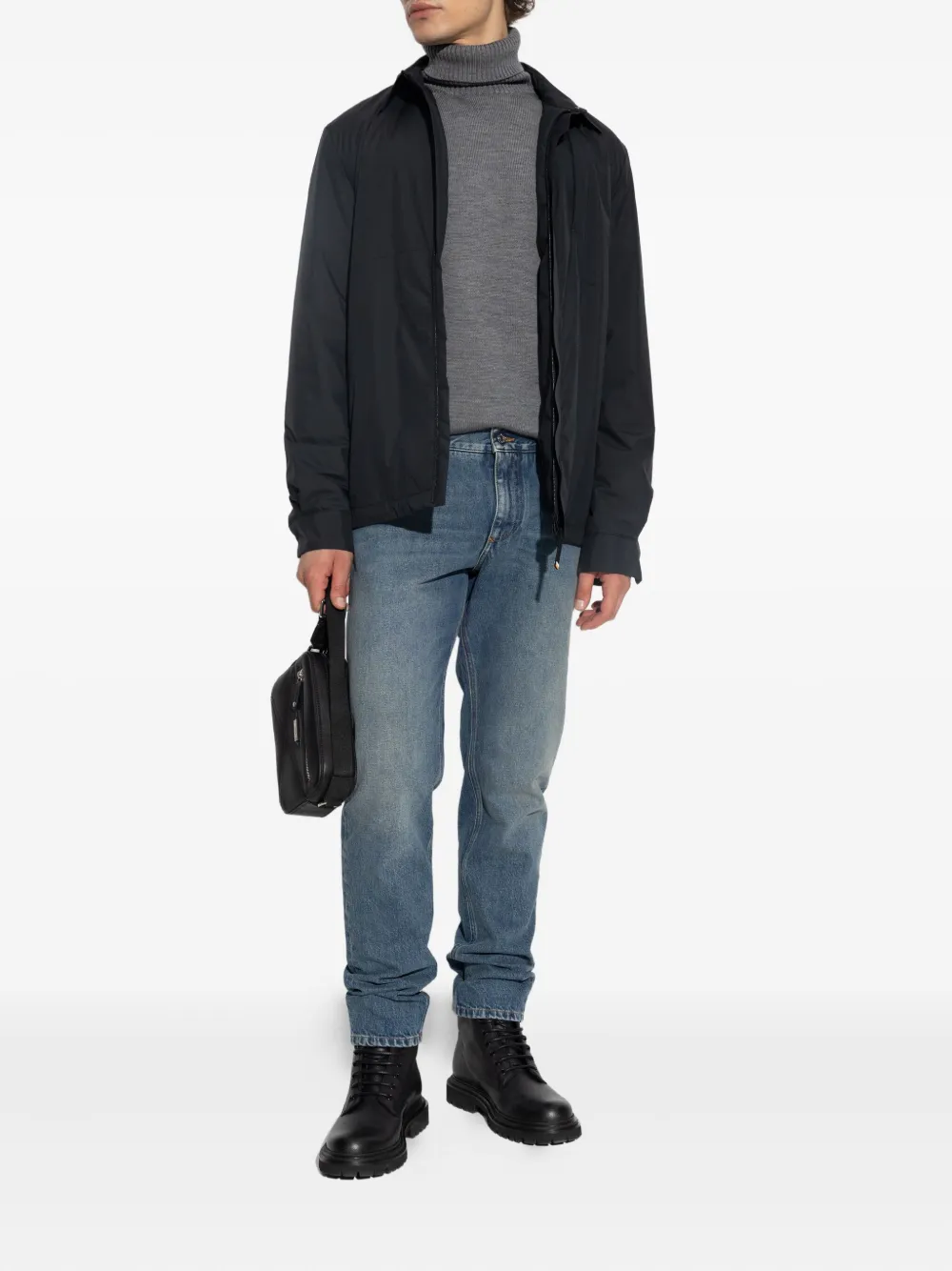 Paul & Shark turtleneck wool sweater Grijs